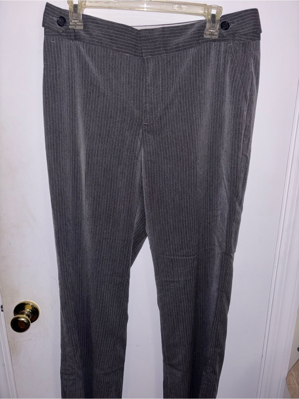 Banana Republic Gray Pinstripe Dress Pants